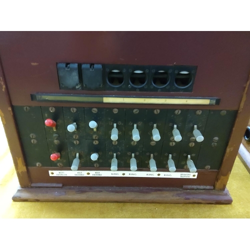 233 - 2 antique wooden cased telephone switchboards