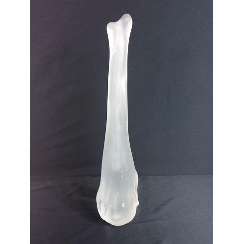 206 - Art glass stem vase