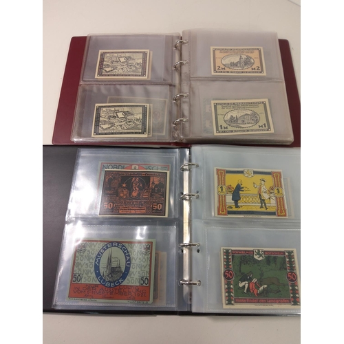 307 - 2 Albums of German banknotes