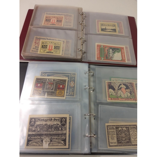 307 - 2 Albums of German banknotes