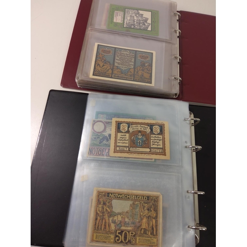 307 - 2 Albums of German banknotes