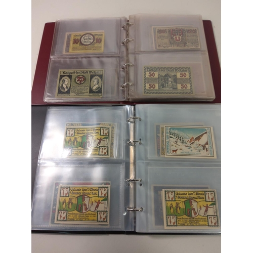 307 - 2 Albums of German banknotes