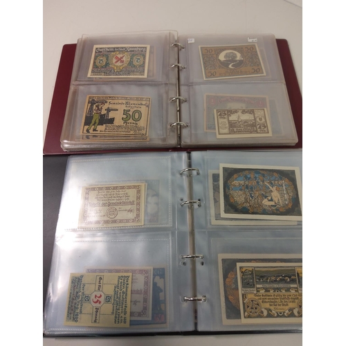 307 - 2 Albums of German banknotes