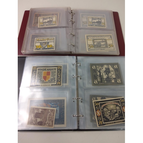 307 - 2 Albums of German banknotes