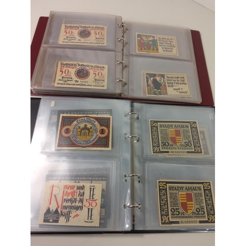 307 - 2 Albums of German banknotes