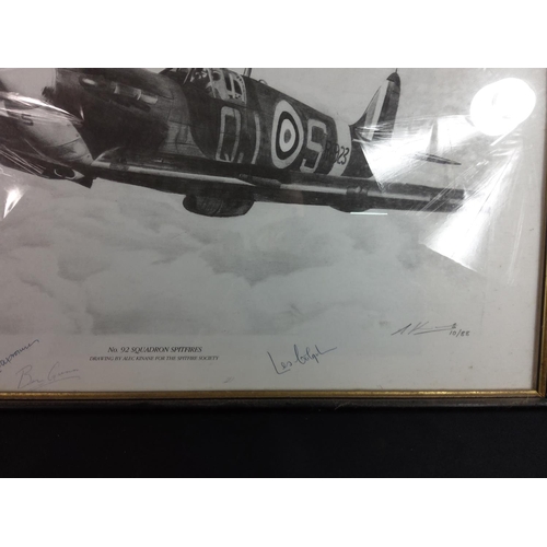 24 - Signed Spitfire photo