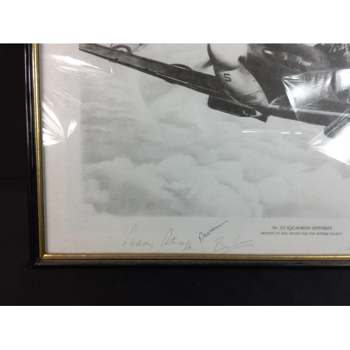 24 - Signed Spitfire photo