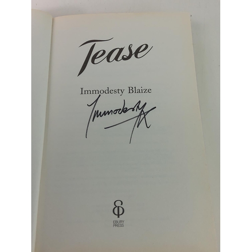 591 - Signed copy 'Tease' Immodesty Blaise