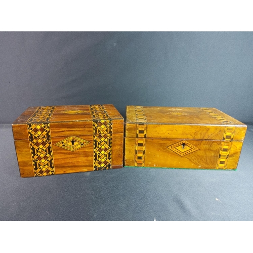 430 - 2 antique sewing boxes