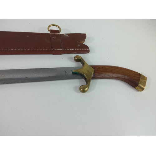 469 - Cutlass style sword with sheath