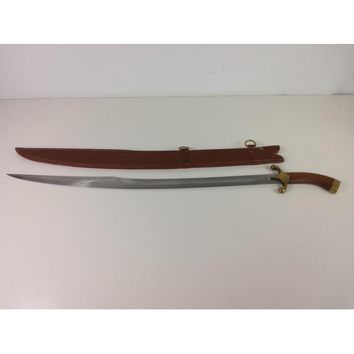 469 - Cutlass style sword with sheath