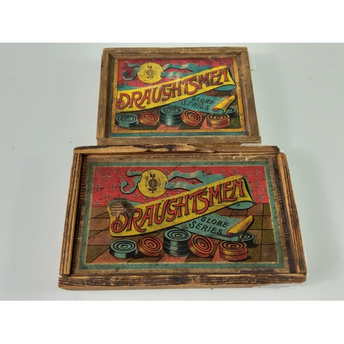 688 - 2 vintage sets of draughts