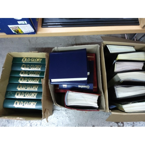 352 - 7 boxes of steam and railway bound magazines