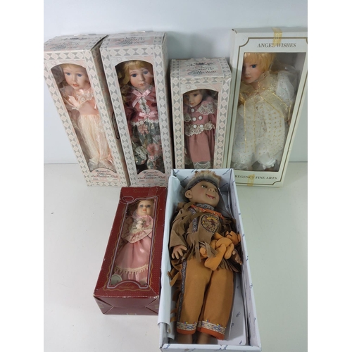 404 - Qty of porcelain dolls