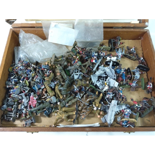 114 - Qty of various cast metal soldier figures