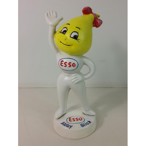 134 - Cast metal Esso figure money boxes ' Mr & Mrs Drip'