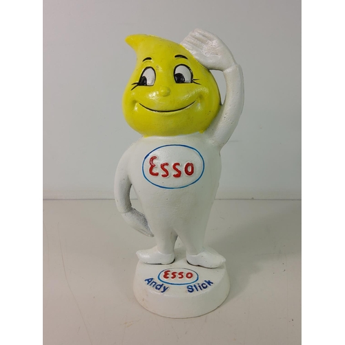 134 - Cast metal Esso figure money boxes ' Mr & Mrs Drip'