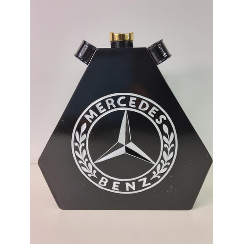 136 - Mercedes Benz oil can with brass top