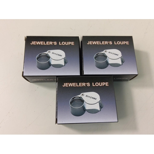 508 - 3 jewellers loupes