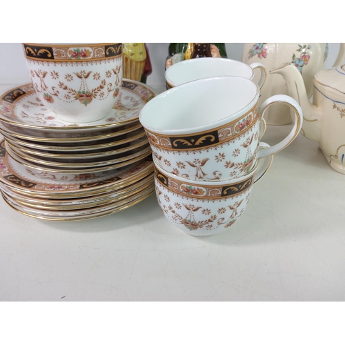 218 - Toby jugs and teaware