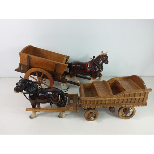 221 - 2 horses and carts