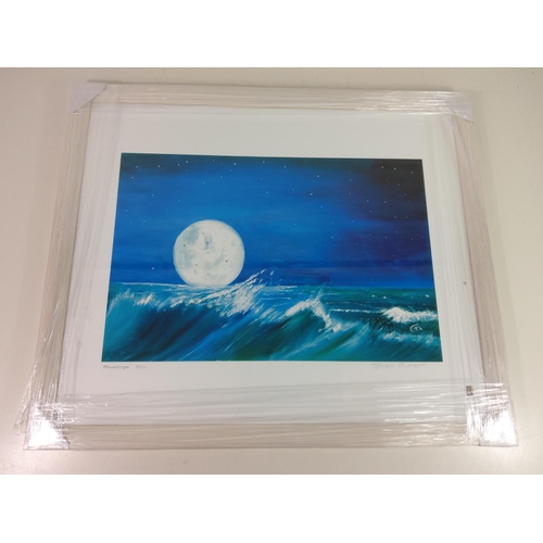 36 - Framed limited edition print 'Moonscape' 98/100, 57.5cms x 48cms