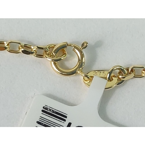 601 - 9ct gold chain, 2g