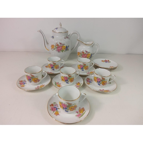 Floral tea set