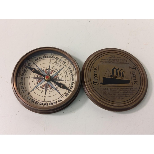 299 - Brass compass