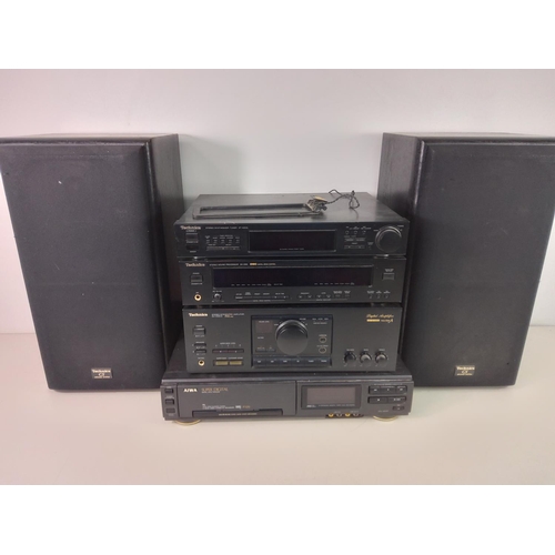 21 - Audio items including Technics and speakers