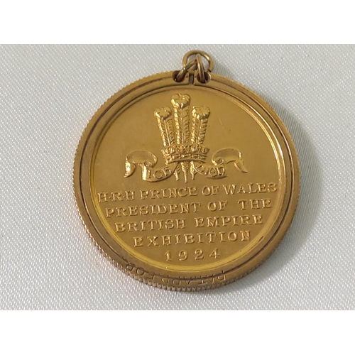 323 - H.R.H. The Prince of Wales medal commemorating the 1924 British Empire Exhibition