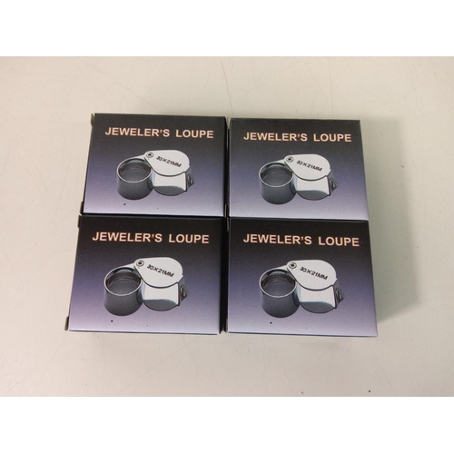 187 - 4 new jewellers loupes