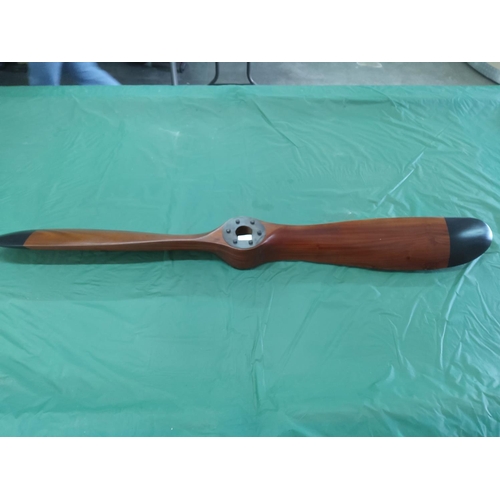 201 - Large wooden propeller, approx 148cms in length