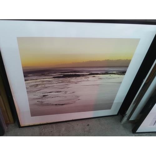 197 - 8 various framed pictures, largest 92cms x 62cms and 9 various pictures, largest 100cms x 100cms