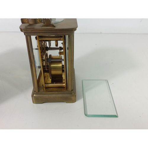 272 - Cased antique carriage clock