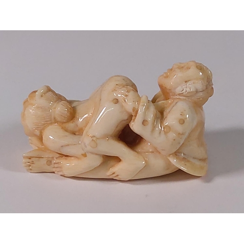 301 - Carved bone erotic sculpture