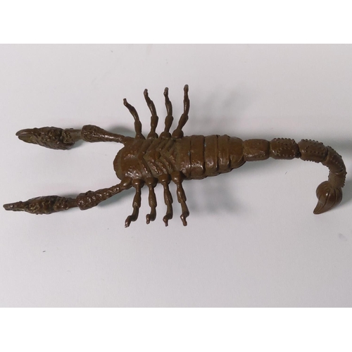 351 - Cast bronze figure of scorpion