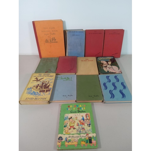 12 - 2 boxes of vintage books including Enid Blyton First Editions