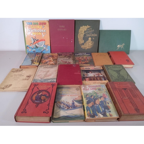 12 - 2 boxes of vintage books including Enid Blyton First Editions