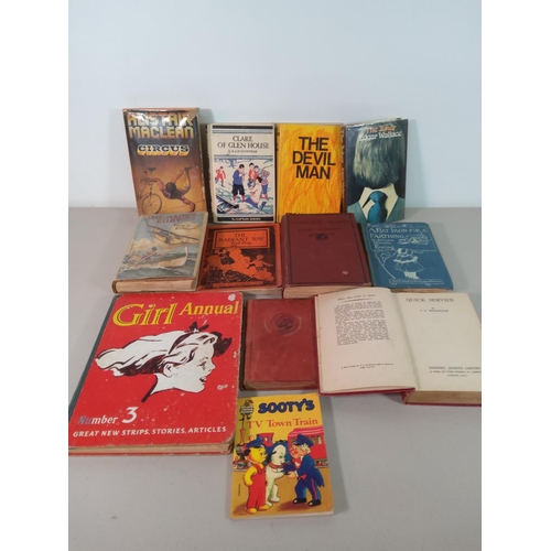 12 - 2 boxes of vintage books including Enid Blyton First Editions