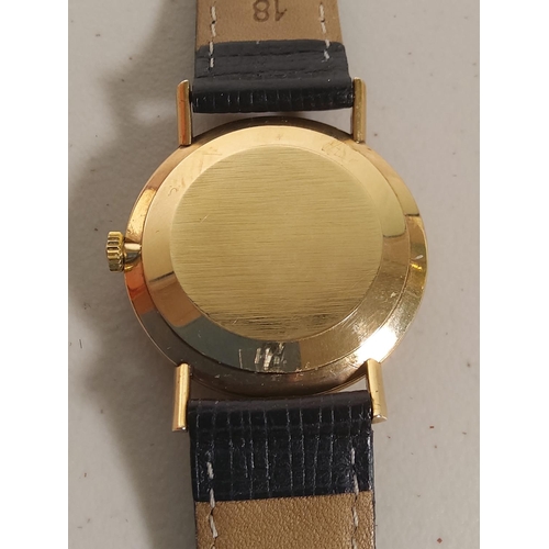 319 - Gents Omega 9ct gold cased manual wind watch