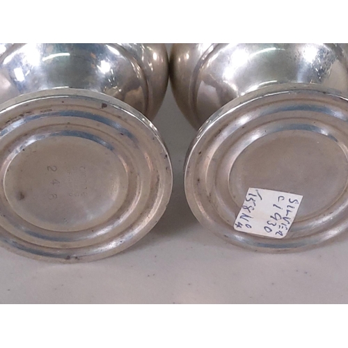 340 - Metal 2 piece cruet, white metal bowl and plated letter rack