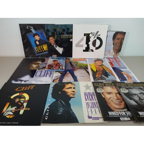 52 - A very large collection of Cliff Richard memorabilia including tour sweatshirts, tickets, autographe... 