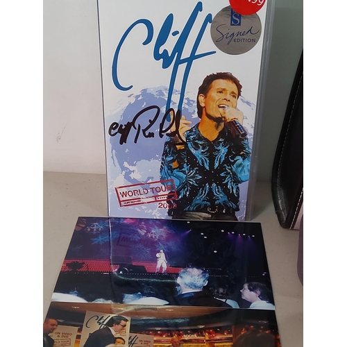 52 - A very large collection of Cliff Richard memorabilia including tour sweatshirts, tickets, autographe... 