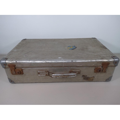 95 - 1940's Rimowa aluminium suitcase