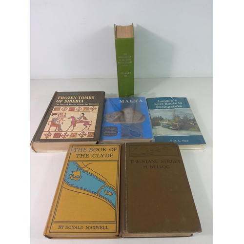 196 - 7 Historic reference books and Qty of books including books about rivers