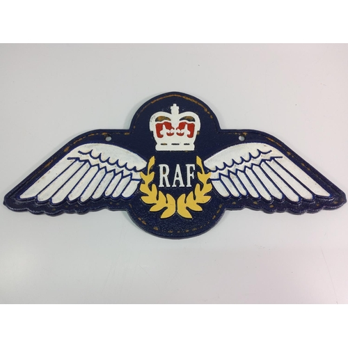 102 - Cast metal RAF wings