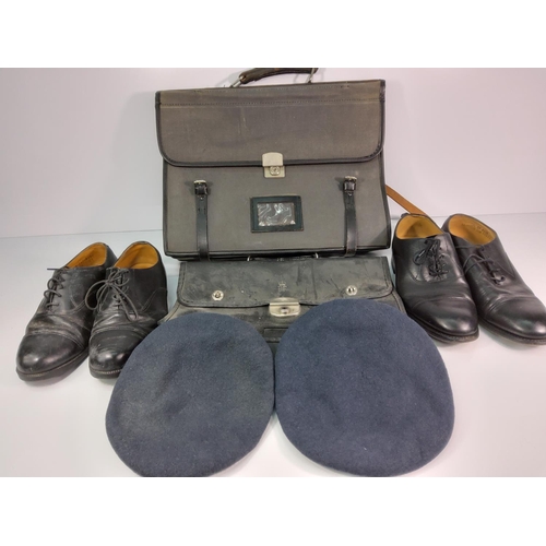 77 - RAF uniform, shoes and briefcases etc