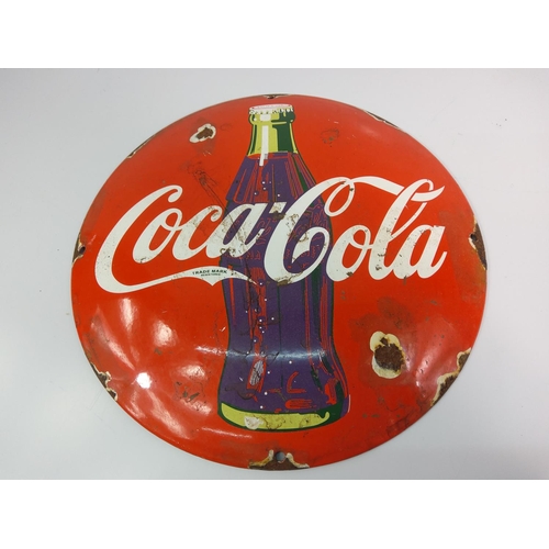 84 - Coke enamel advertising sign