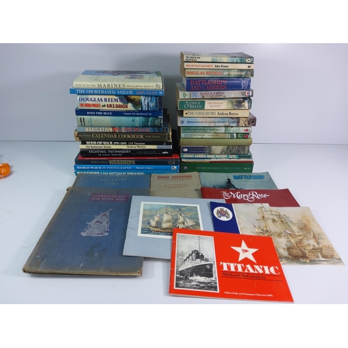 12 - 2 boxes of various books including nautical